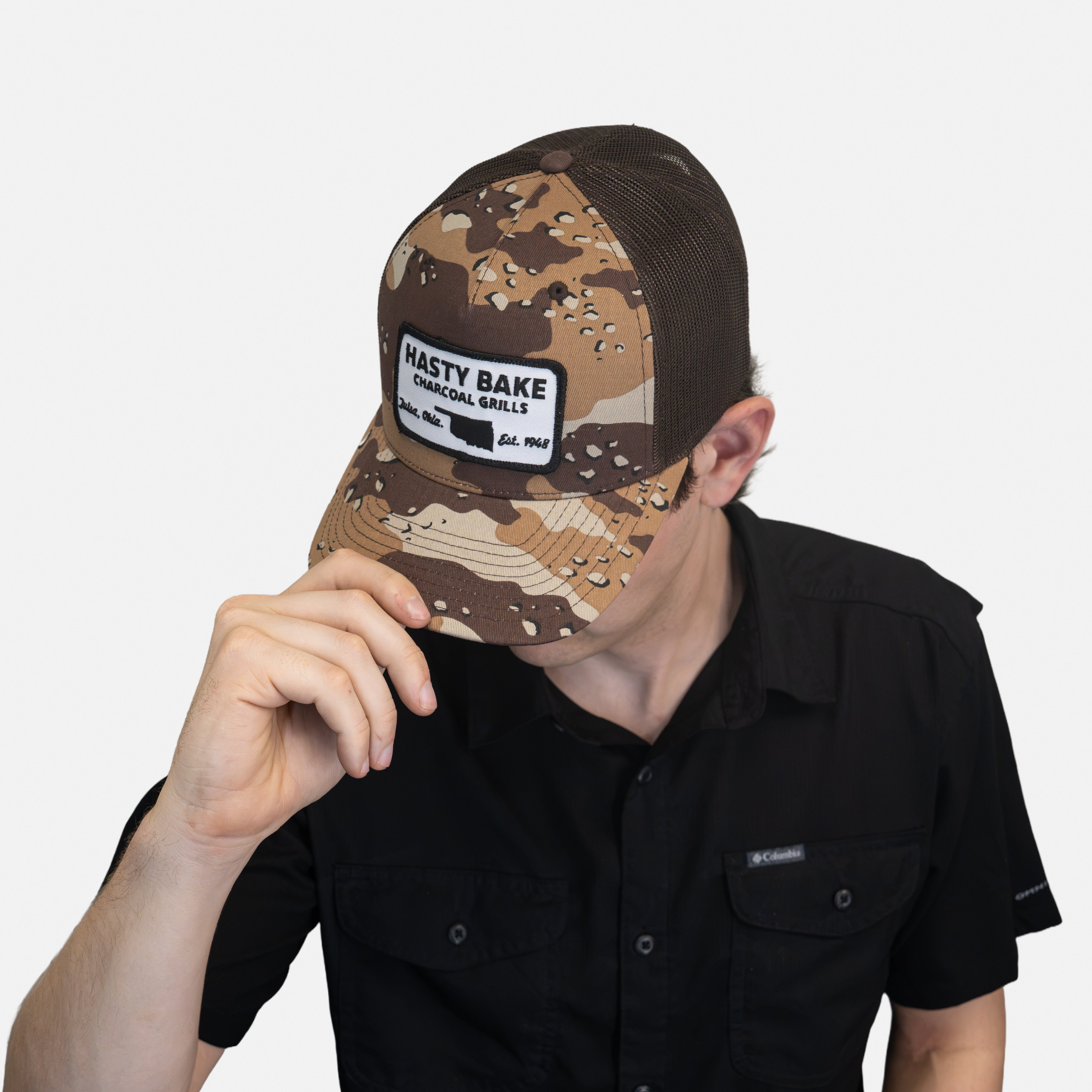 Hasty Bake Desert Camo Patch Hat