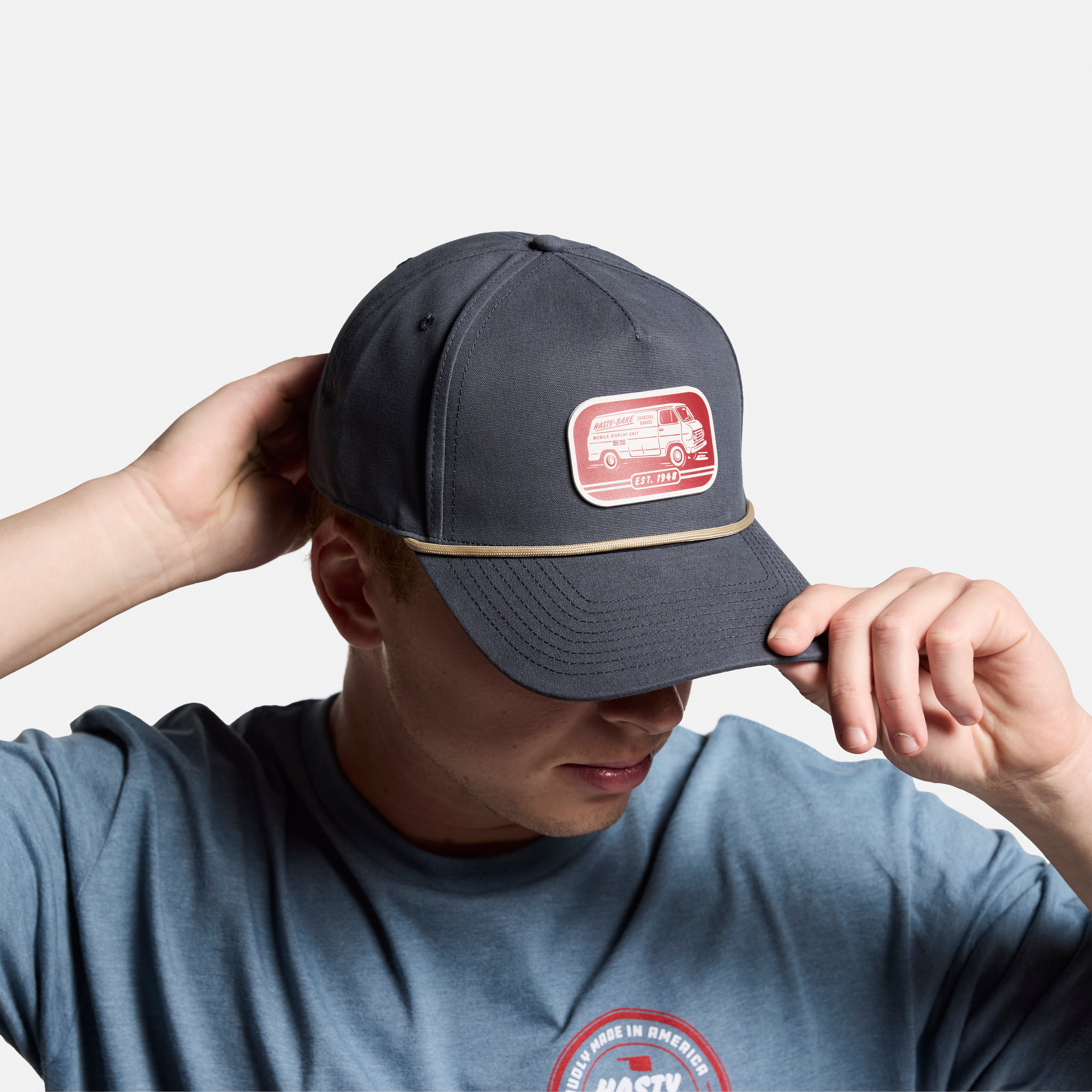 Hasty Bake Retro Van Canvas 5 Panel Rope Hat