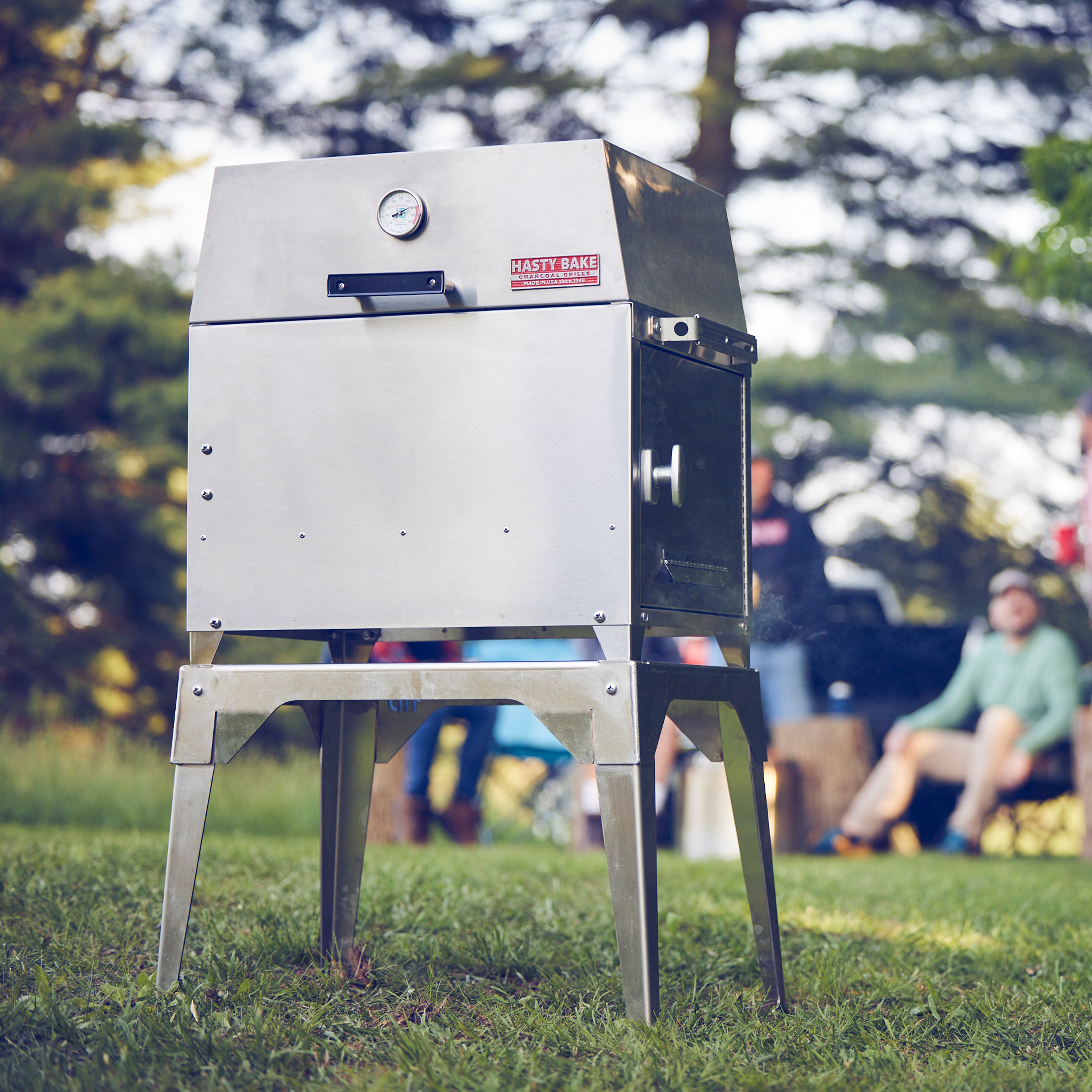 Ranger Portable Grill Stand - Stainless Steel Collapsible