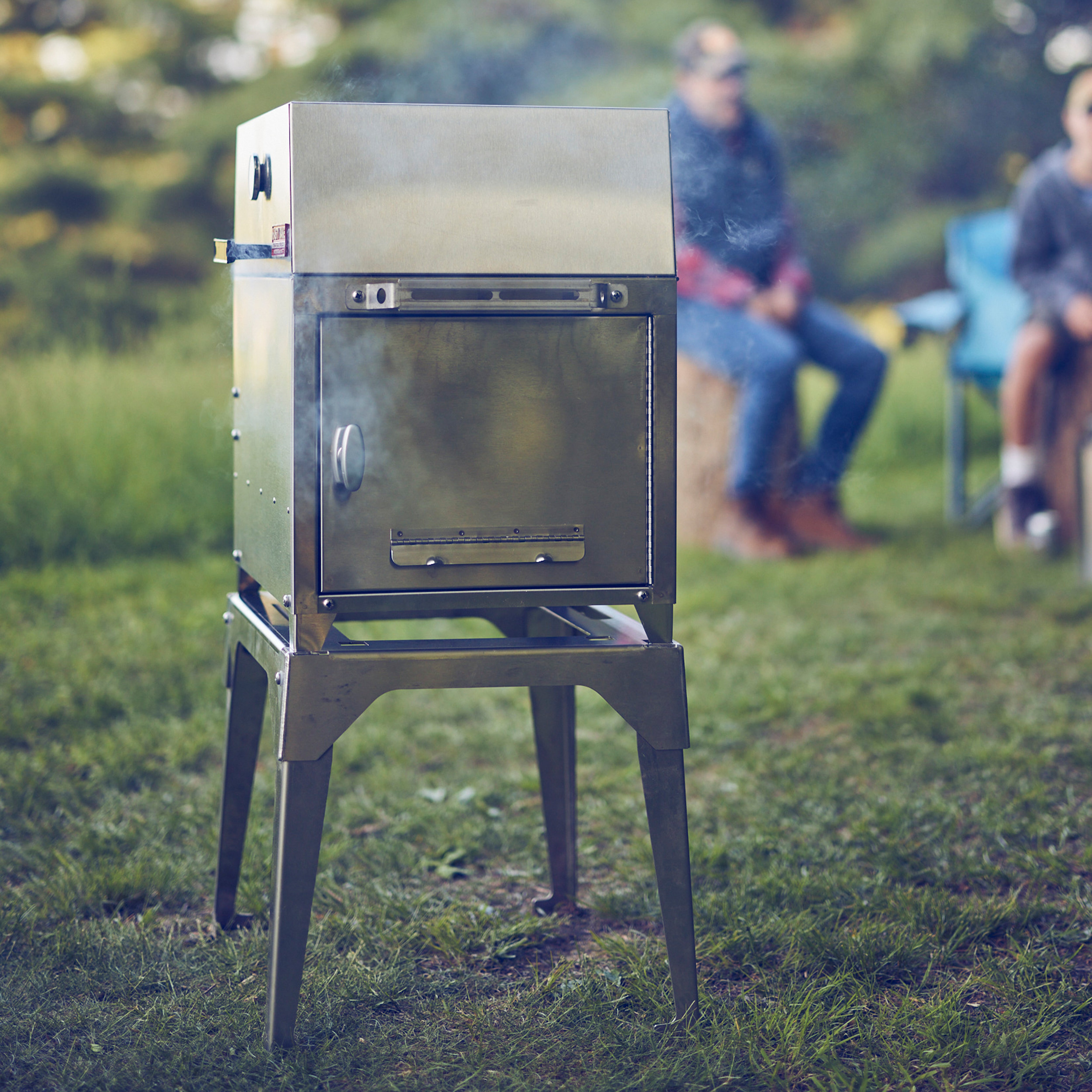 Ranger Portable Grill Stand - Stainless Steel Collapsible