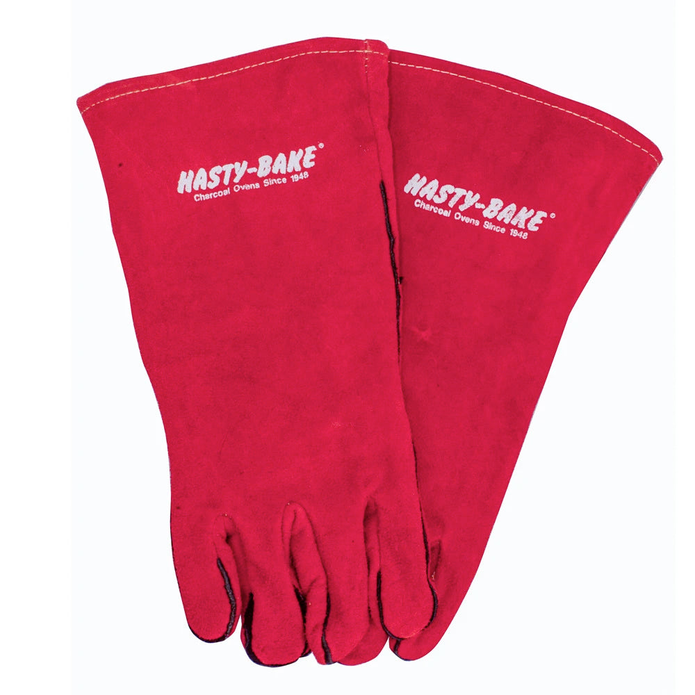 Red Leather HB BBQ Gloves – Hasty Bake Charcoal Grills